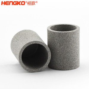 廠家定制金屬粉末燒結(jié)不銹鋼濾筒過濾器防塵透氣,用于化學工業(yè)大學實驗室