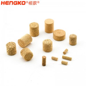 出廠價供應防潮粉末燒結(jié)銅圓柱濾芯用于污染水過濾