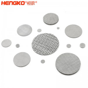 濾芯廠家生產(chǎn)氧氣傳感器不銹鋼燒結(jié)防爆網(wǎng)孔隙均勻，多層網(wǎng)燒結(jié)濾片隔爆元件