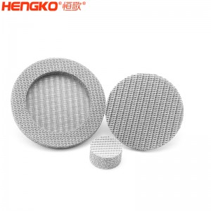 濾芯廠家不銹鋼316燒結網過濾片呼吸金屬孔隙均勻透氣，水處理過濾用