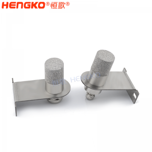 4-20mA數(shù)字相對空氣/地面溫濕度傳感器燒結不銹鋼探頭過濾器外殼 用于花圃