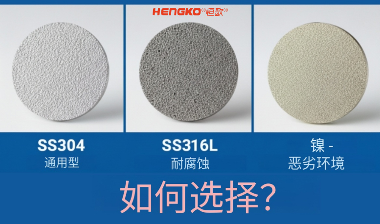 SS304、SS316L 與鎳——哪種多孔金屬濾芯材料更適合您？