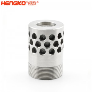 廠家定制不銹鋼氧氣傳感器外殼濾芯IP65級(jí)防水防爆耐壓傳感器外殼過濾殼體