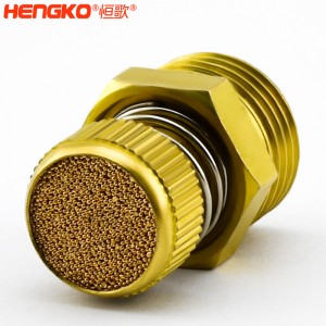 廠家批發(fā)HSD型可調(diào)節(jié)青銅消聲消音器多規(guī)格耐高溫消音降噪，用于電磁閥氣動(dòng)靜音器接頭